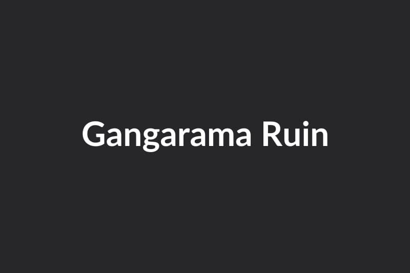 Gangarama Ruin